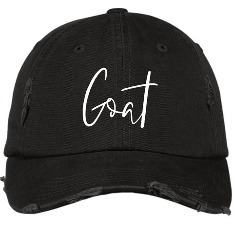 Goat distressed cap